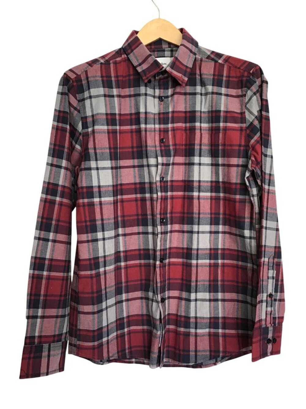 GOODIELLOW- MEN CHECKED 97% COTTON SHIRT SIZE MEDIUM